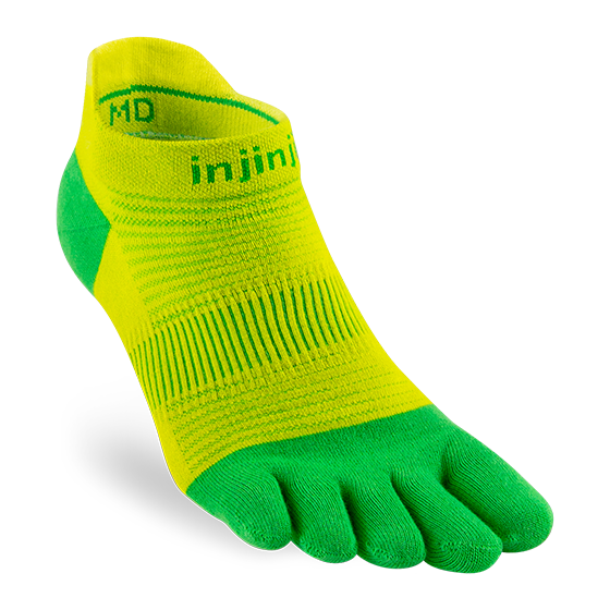 Injinji RUN Lightweight No-Show Running Socks Injinji