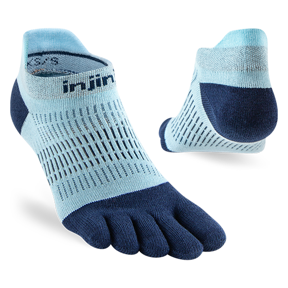 Injinji RUN Womens Lightweight No-Show Running Socks Injinji
