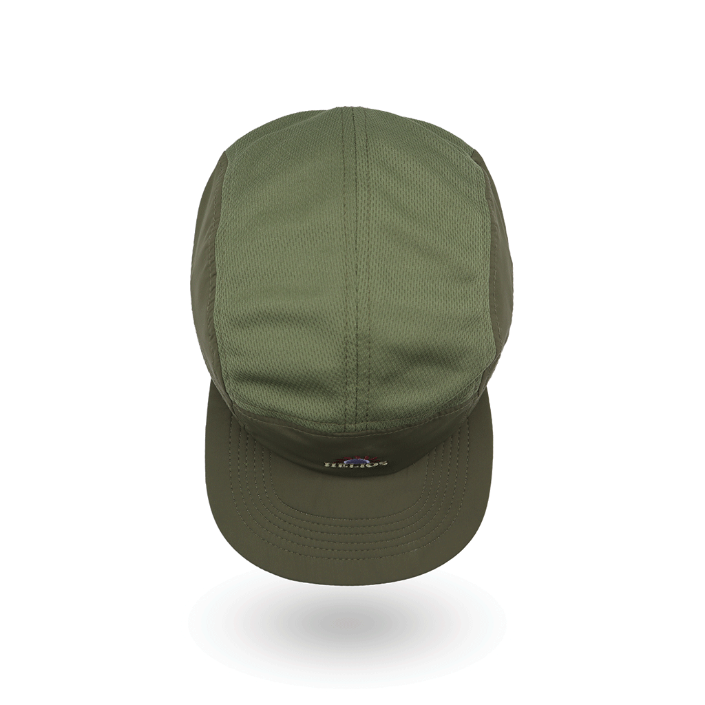 Helios Headwear Ultralight 7 Panel Soft Brim Cap - Olive