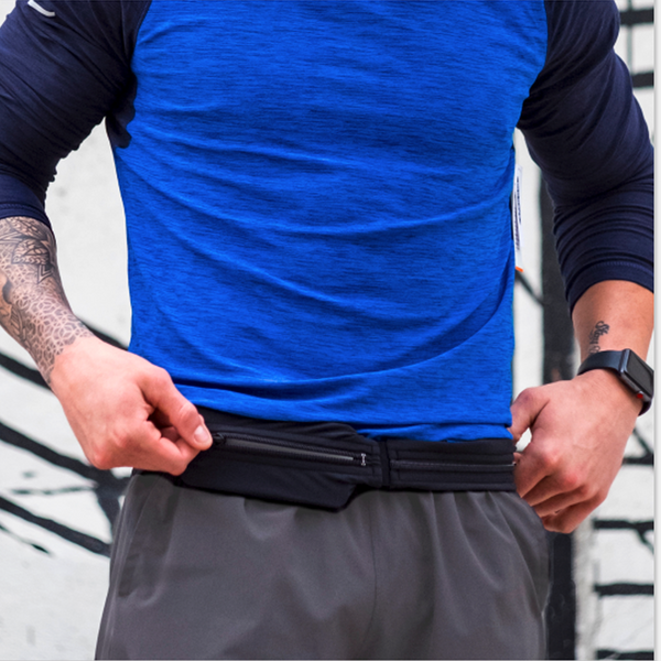 Dual pocket running belt hotsell