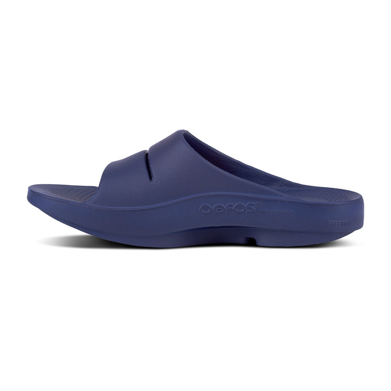 OOFOS Women's OOahh Slide - Navy