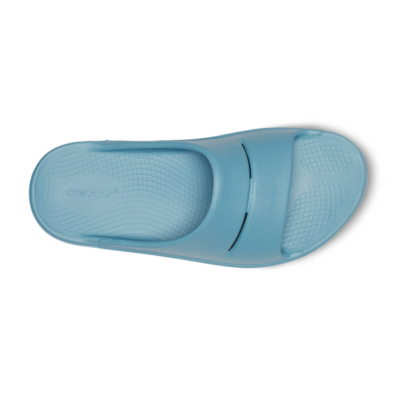 OOFOS Women's OOahh Slide - Ocean Blue