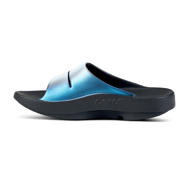 OOFOS Women's OOahh Luxe Slide - Frost