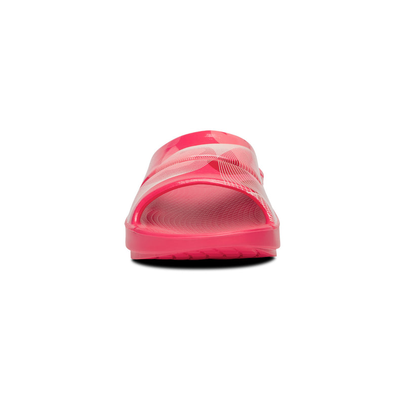 OOFOS Women's OOahh Slide - Neon Berry Breeze