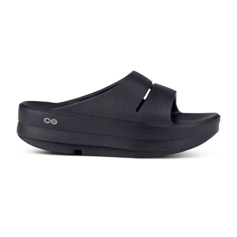 OOFOS Women's OOmega OOahh Slide - Black