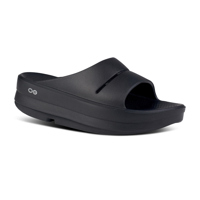 OOFOS Women's OOmega OOahh Slide - Black