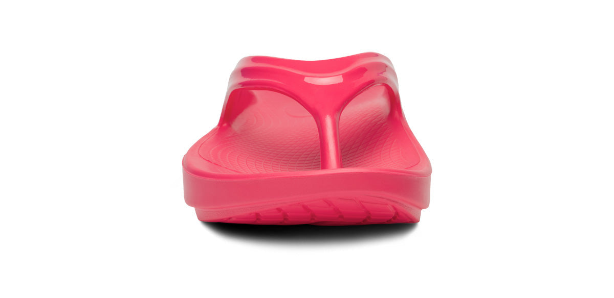 OOFOS Women&#39;s OOlala Thong - Neon Berry