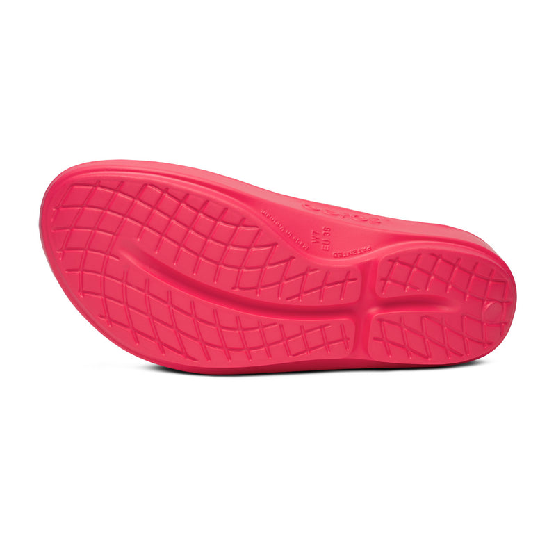 OOFOS Women's OOlala Thong - Neon Berry