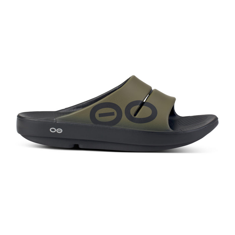 OOFOS Women's OOahh Sport Slide Sandal - Tactical Green
