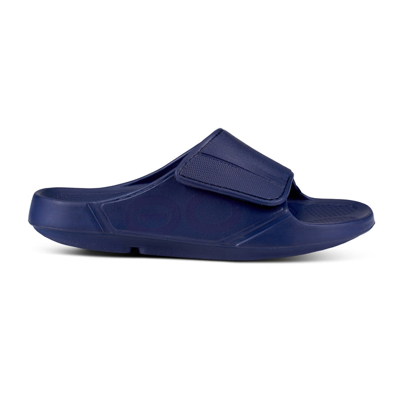 OOFOS Men's OOahh Sport Flex Slide - Navy