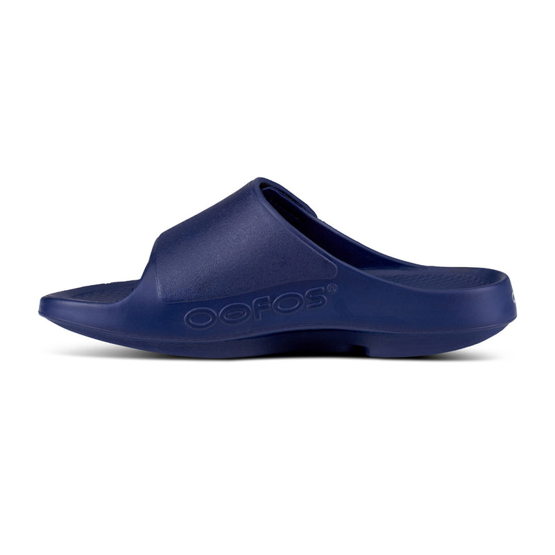 OOFOS Men's OOahh Sport Flex Slide - Navy