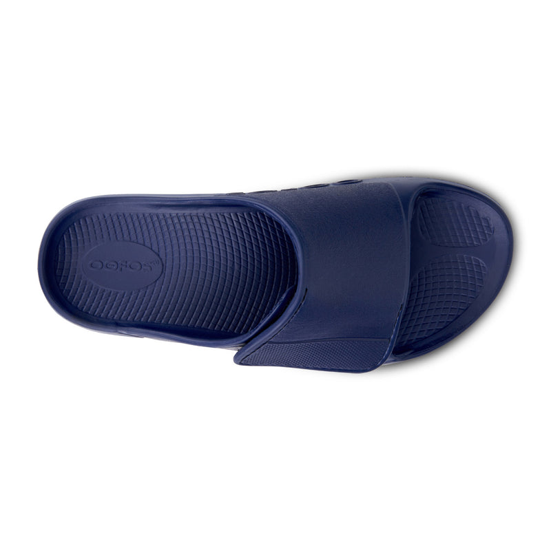 OOFOS Men's OOahh Sport Flex Slide - Navy