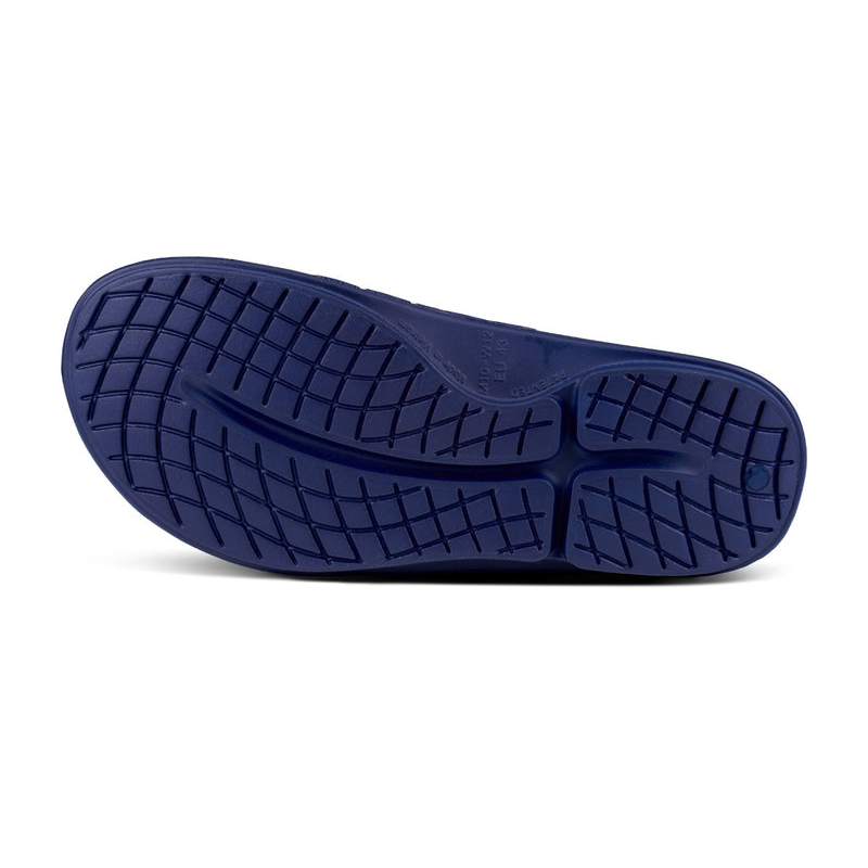 OOFOS Men's OOahh Sport Flex Slide - Navy