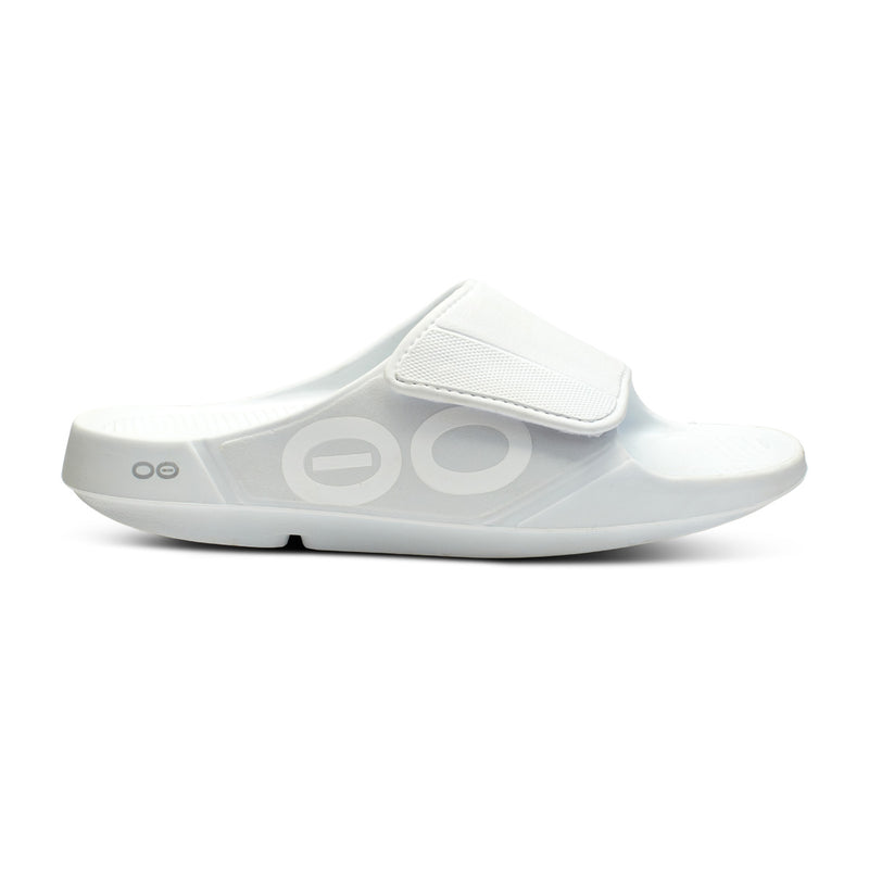 OOFOS Men's OOahh Sport Flex Slide - White