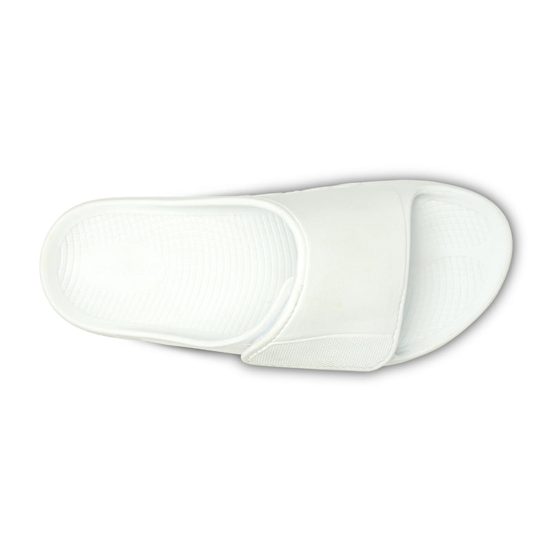 OOFOS Men's OOahh Sport Flex Slide - White