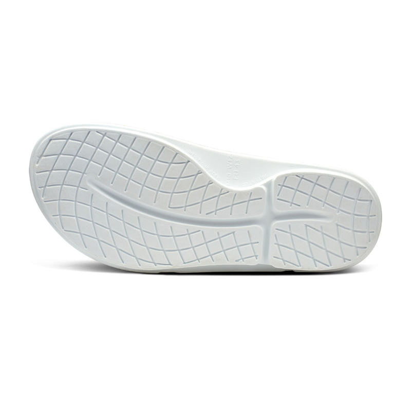 OOFOS Men's OOahh Sport Flex Slide - White
