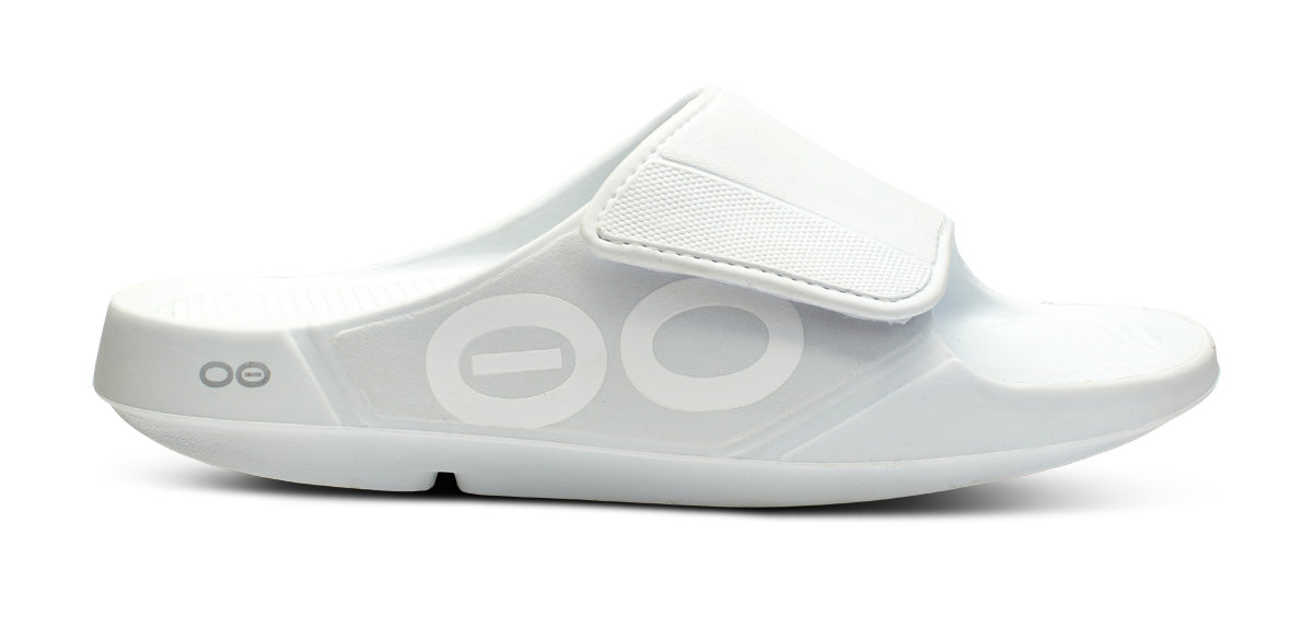 OOFOS Men&#39;s OOahh Sport Flex Slide - White