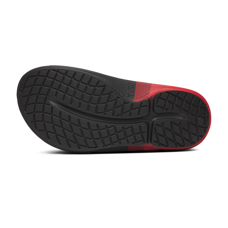 OOFOS Men's OOahh Sport Flex LTD Edition Slide - Fire Rally