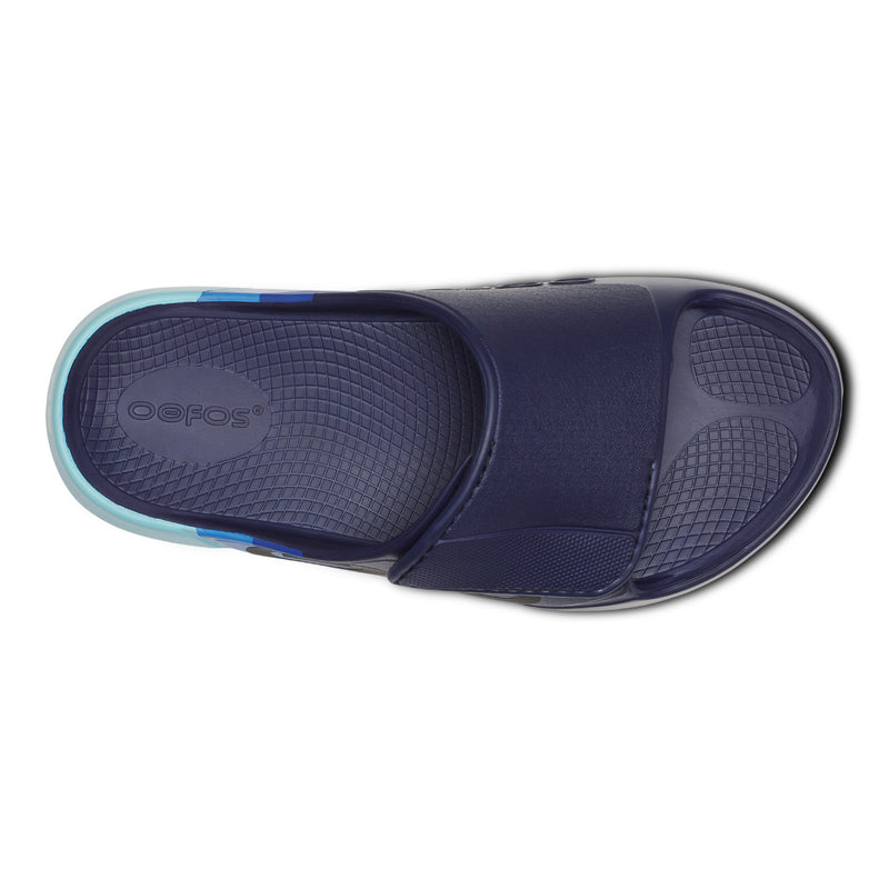 OOFOS Women's OOahh Sport Flex LTD Edition Slide - Sky Rally