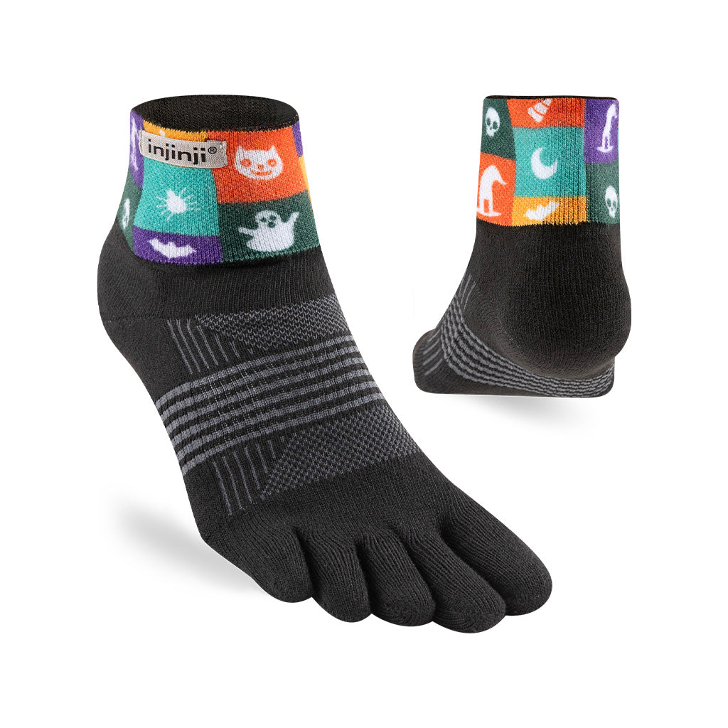 Injinji Spectrum Womens Trail Midweight Mini Crew Running Socks Injinji Performance Shop
