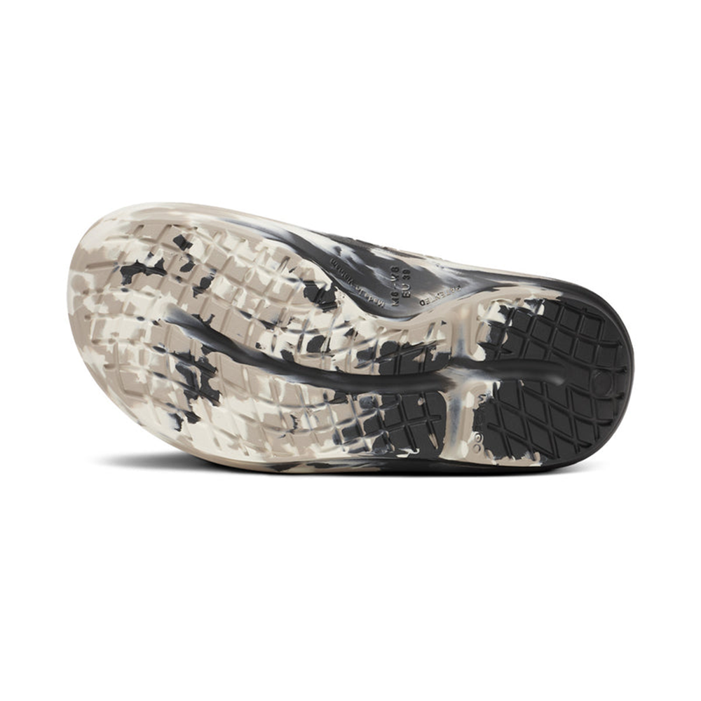 OOFOS Men's OOahh PLUS - Marble Black Nomad