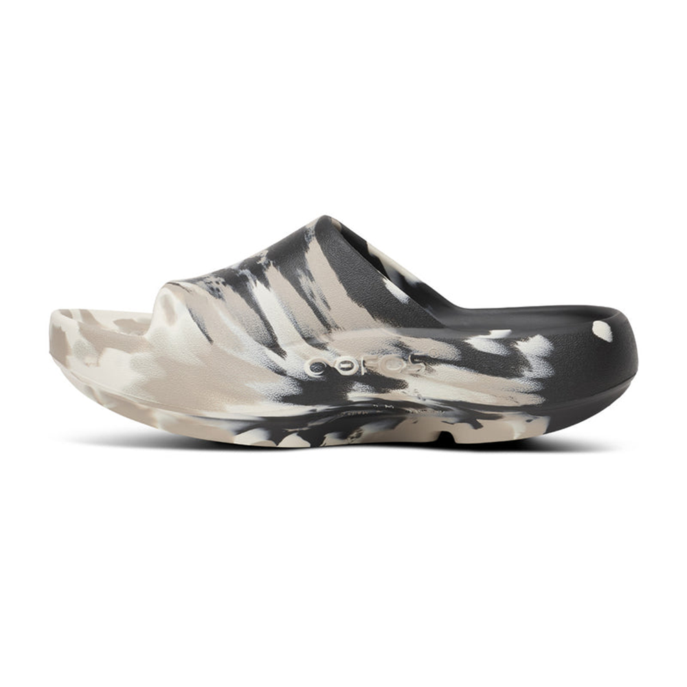 OOFOS Men's OOahh PLUS - Marble Black Nomad