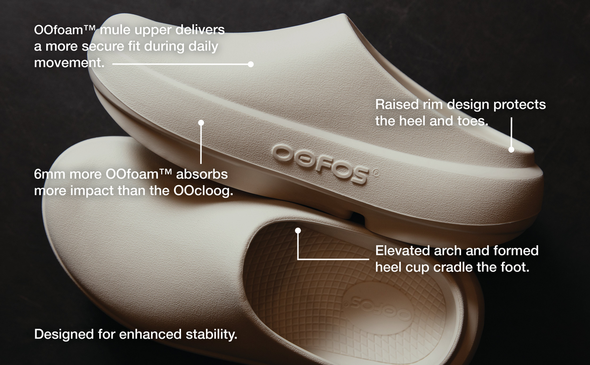 OOFOS Women's OOcloog PLUS - Chalk
