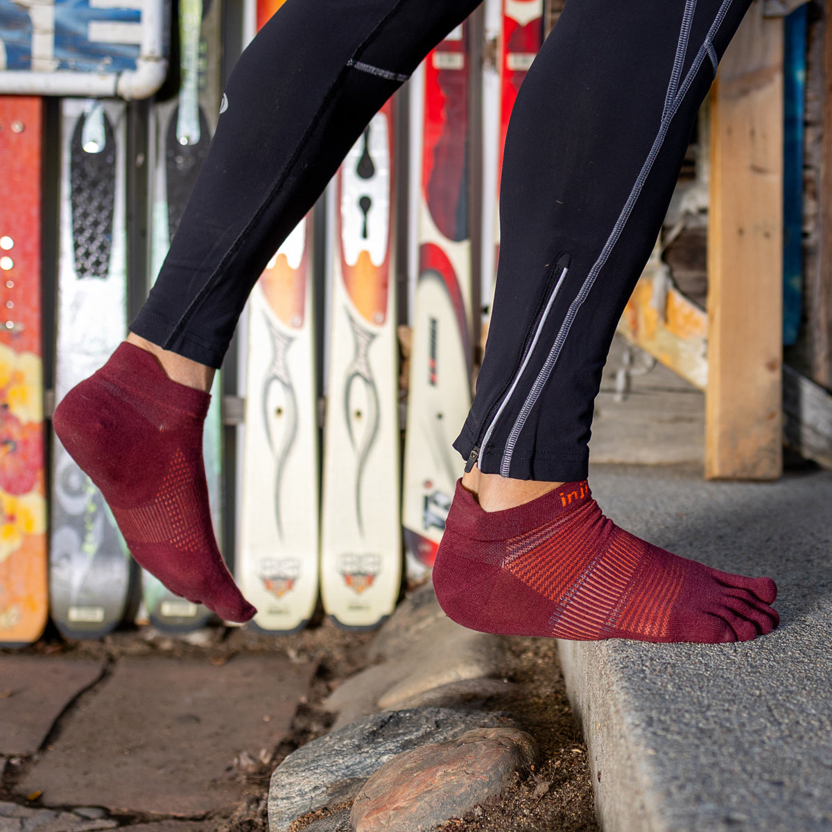 Injinji RUN Lightweight No-Show Running Socks