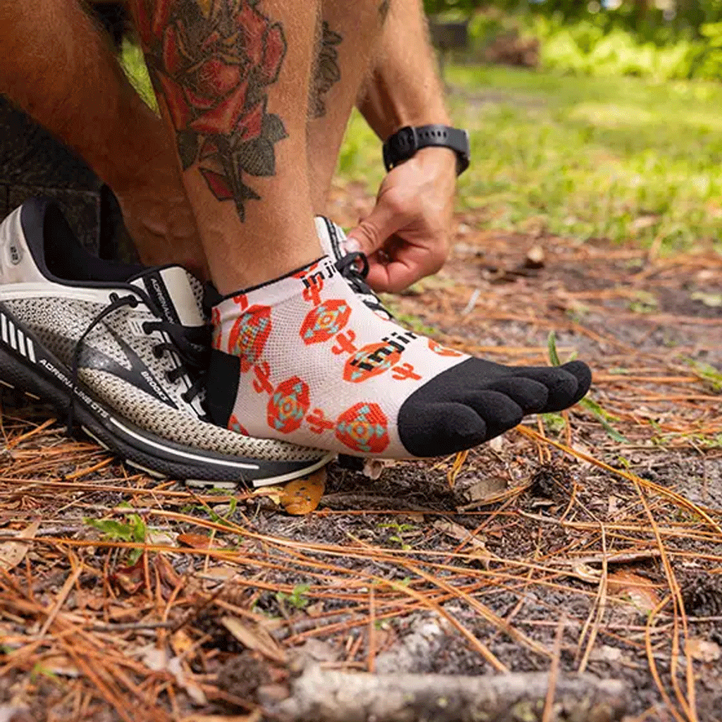 Injinji Artist Designed Men&#39;s No-Show Toesocks