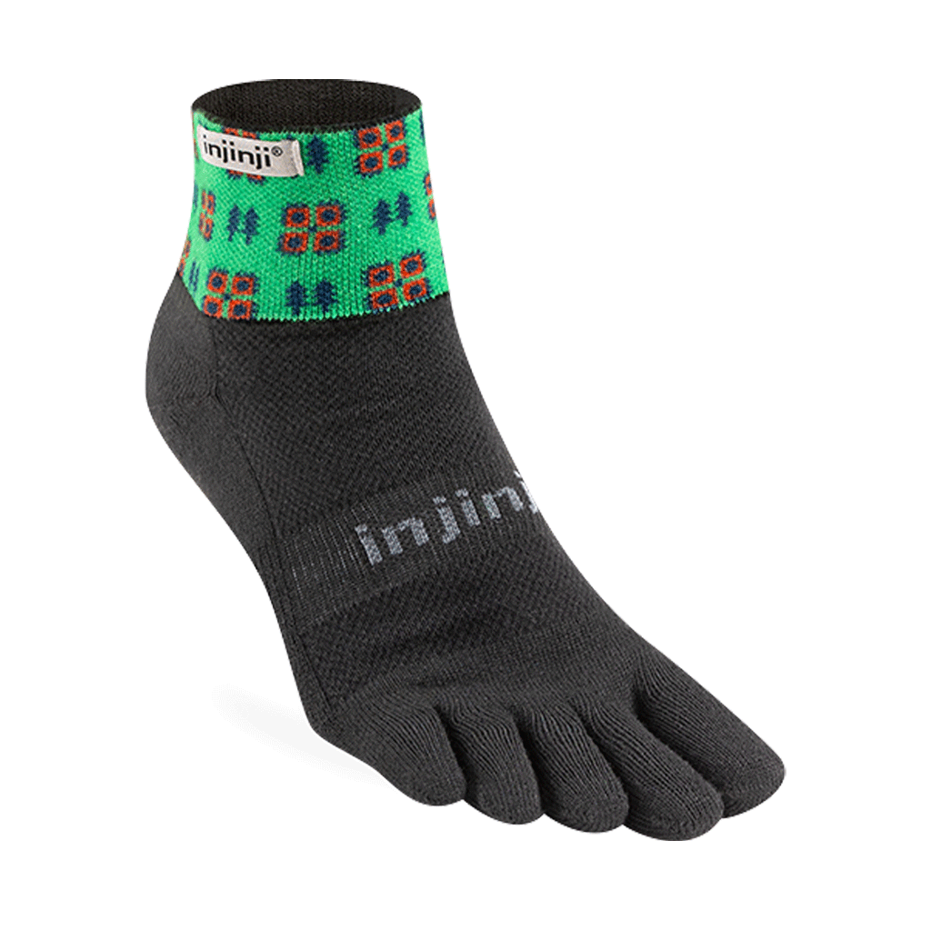 Injinji Artist Designed Men&#39;s Mini-Crew Toesocks