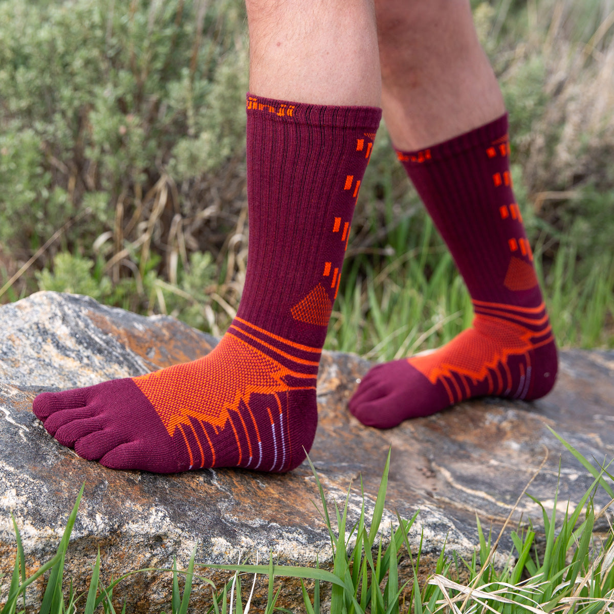 Knöchelhohe Injinji Ultra Run Mini Crew Zehensocken 401130 Moss Grün Knöchelhohe Injinji Ultra Run Mini Crew Zehensocken 401130 Moss Grün