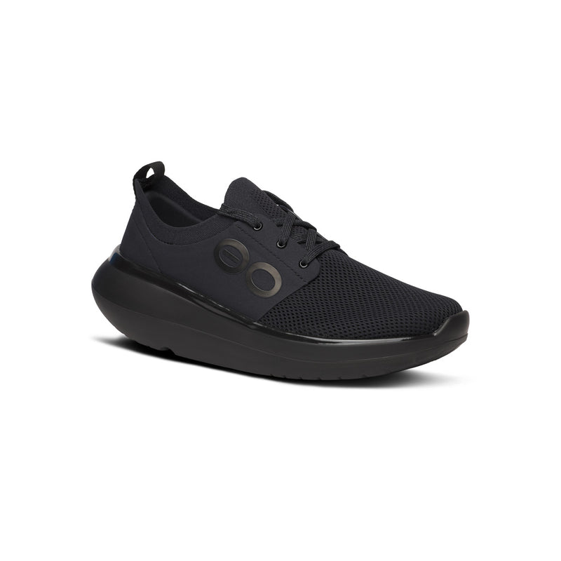 OOFOS Women's OOmy Stride Shoe - Black/Black