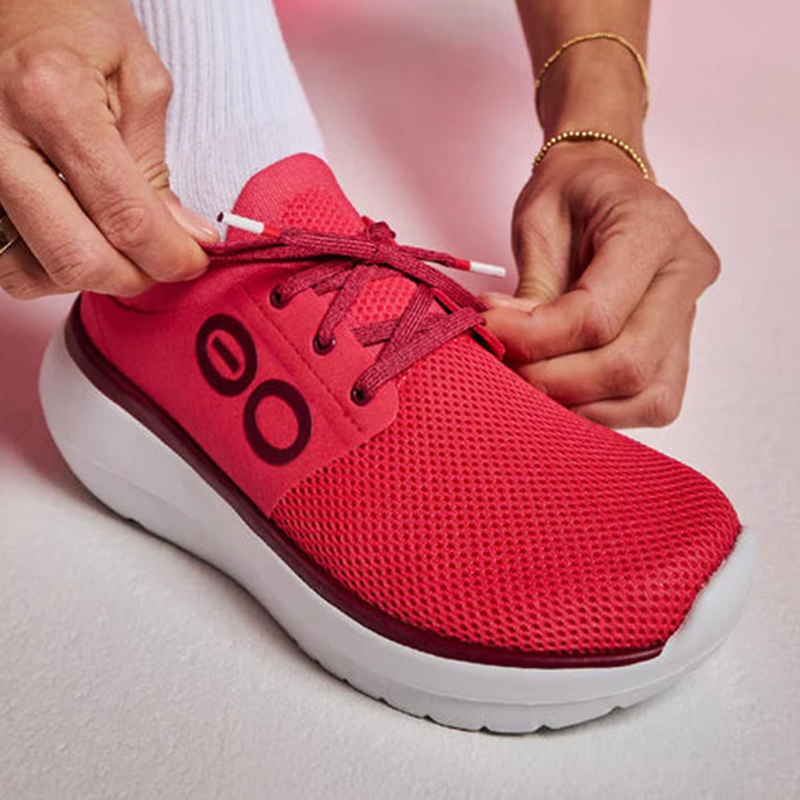 OOFOS Women's OOmy Stride Shoe - Neon Berry