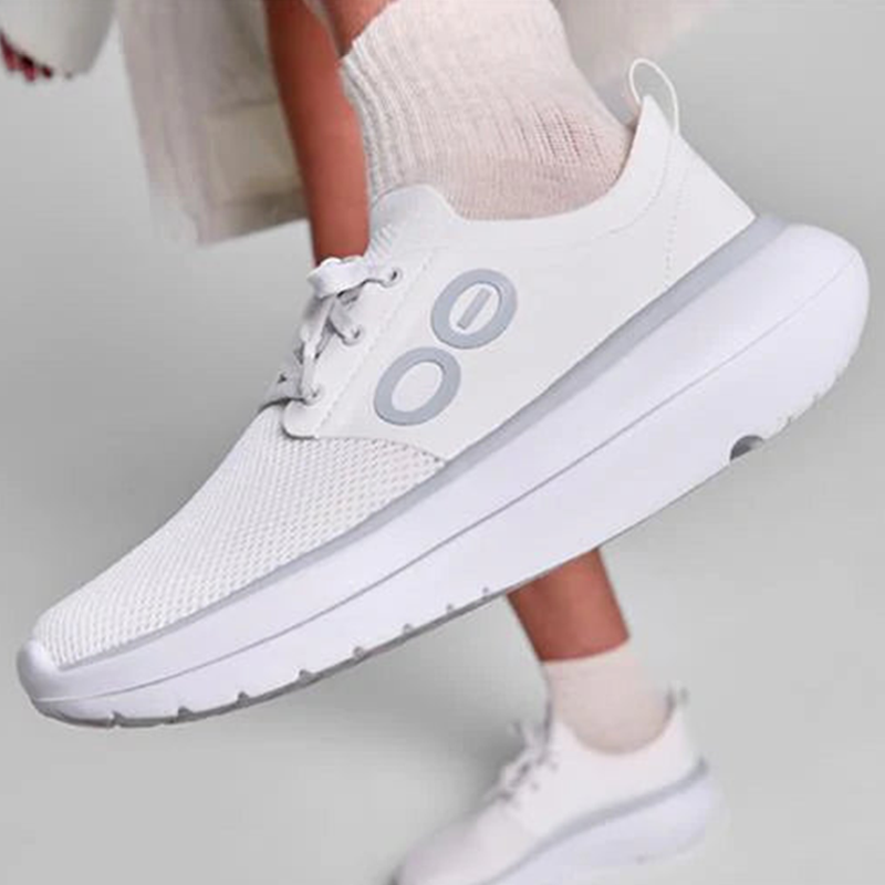 OOFOS Women's OOmy Stride Shoe - White/White