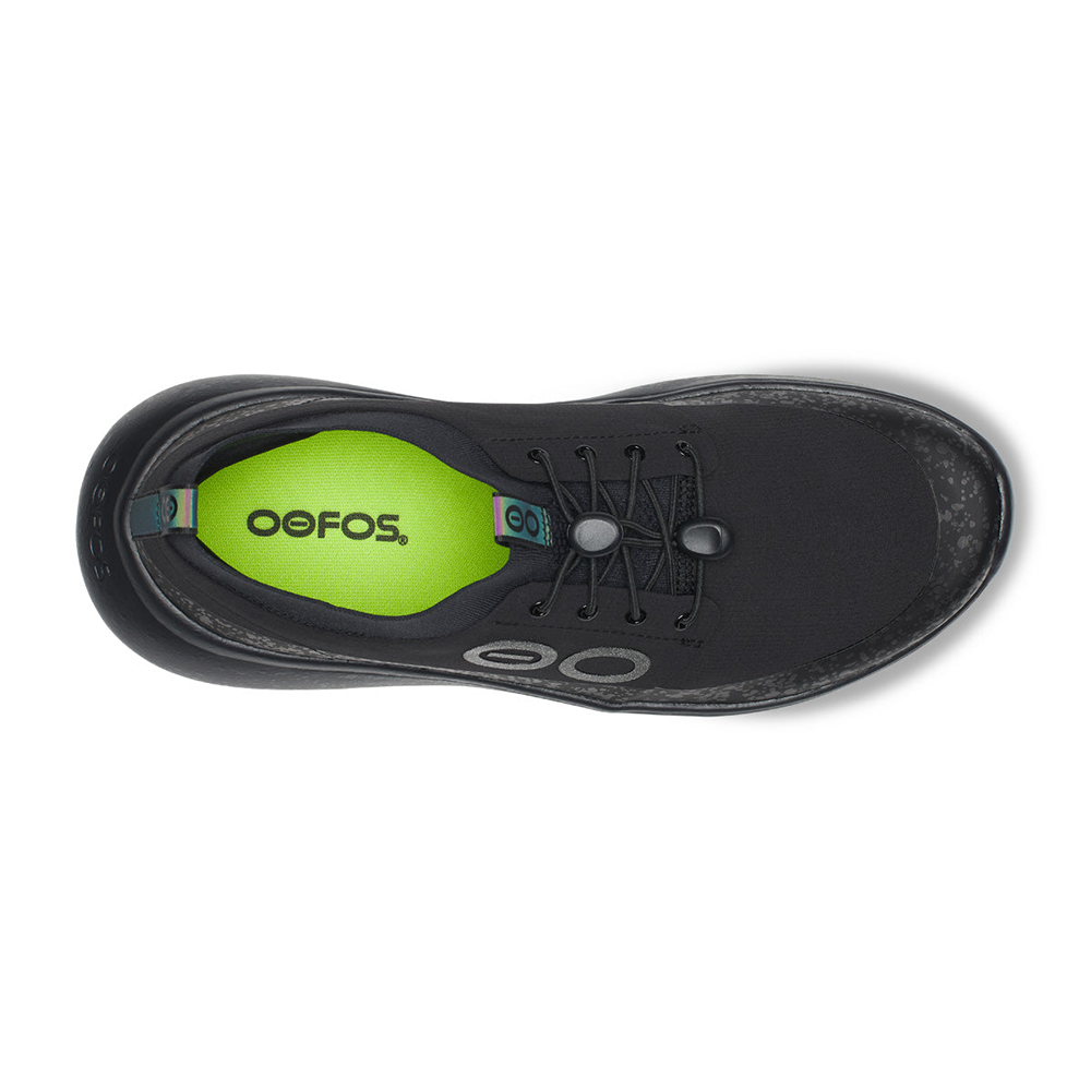 OOFOS Men's OOmy Roam Ripstop Shoe - Black