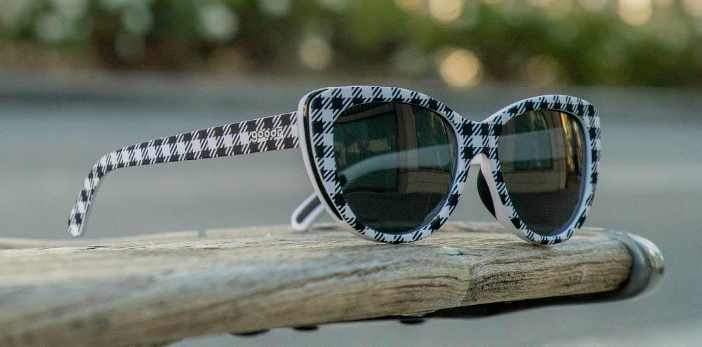 Goodr Runway Active Sunglasses - Gingham Is Sooo Last Season