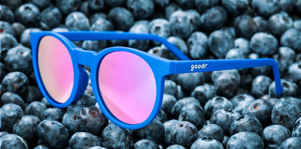 Goodr Circle G Active Sunglasses - Blueberries, Muffin Enhancers