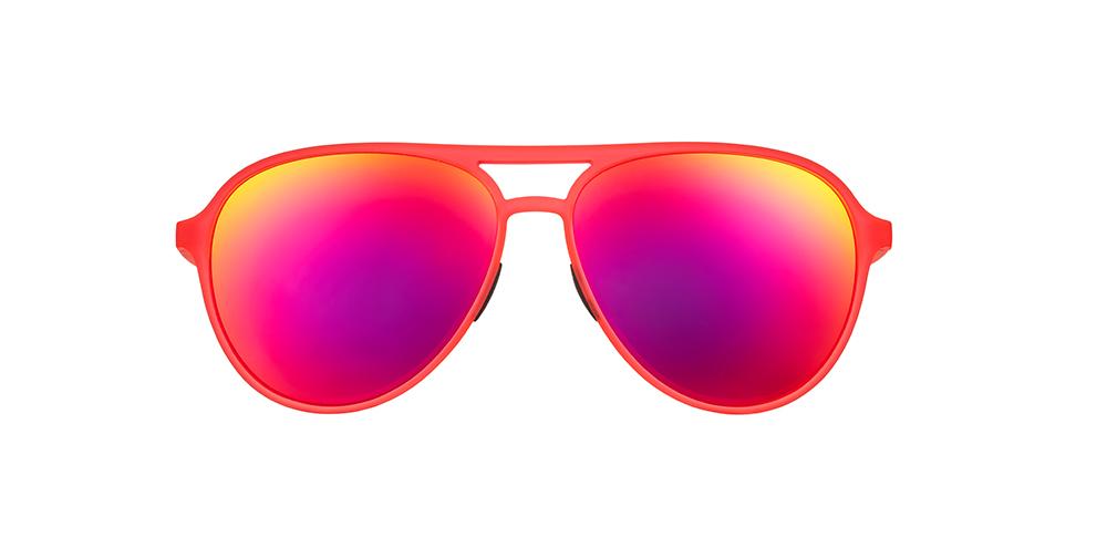 Goodr Mach G Active Sunglasses: Captain Blunts Red Eye