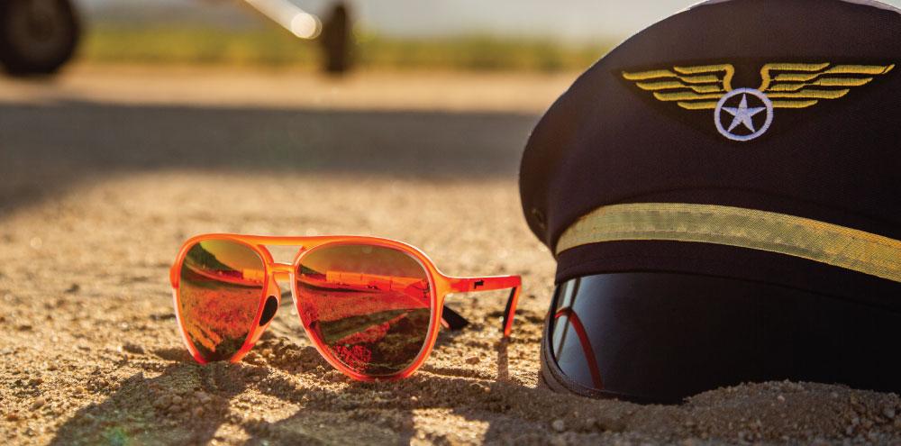 Goodr Mach G Active Sunglasses: Captain Blunts Red Eye