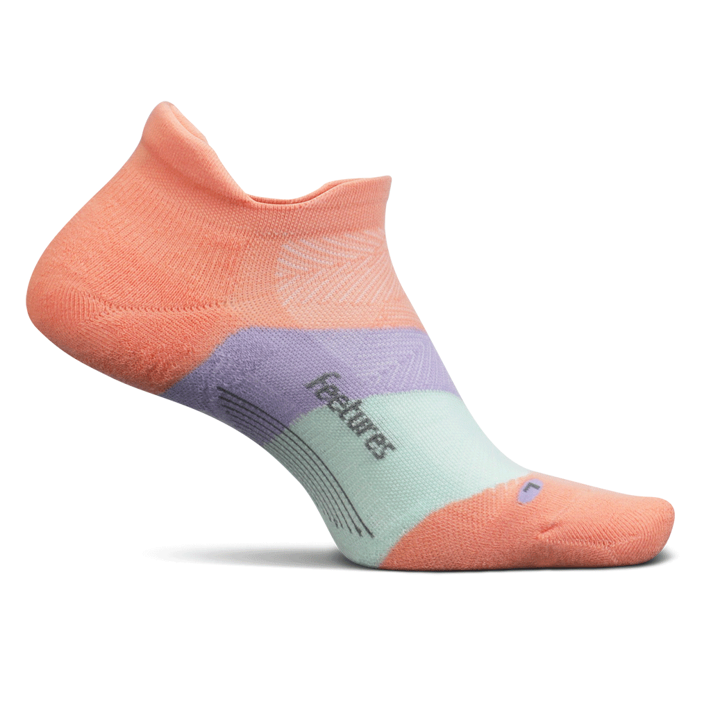 Pop Off Peach No Show Tab sock