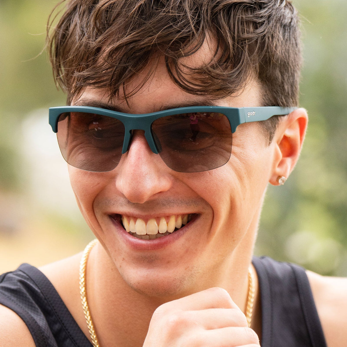 Goodr Flex G Sunglasses - Lawn Mower Drag Race