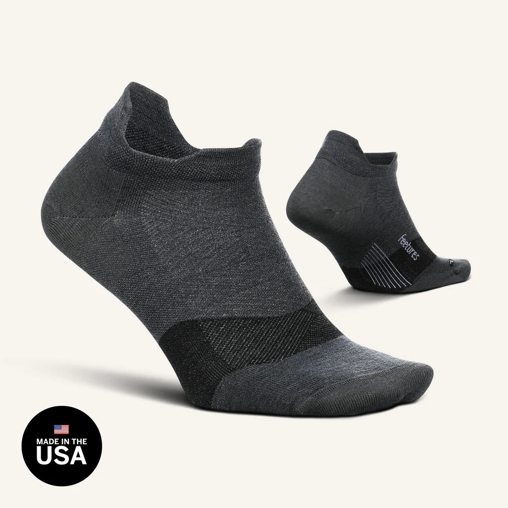 Feetures Merino 10 Ultra Light Cushion No-Show Tab Running Socks