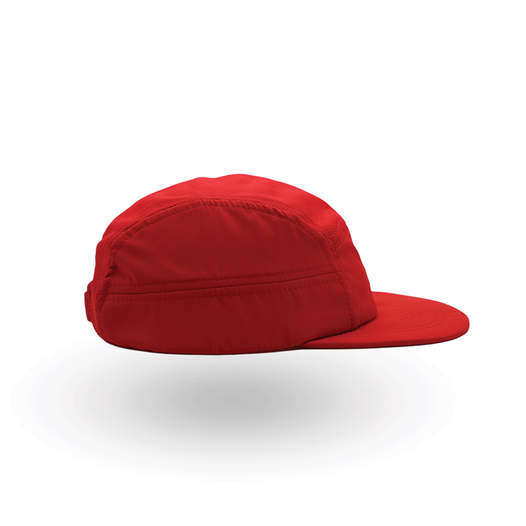 Helios Headwear Ultralight 7 Panel Soft Brim Cap - Red