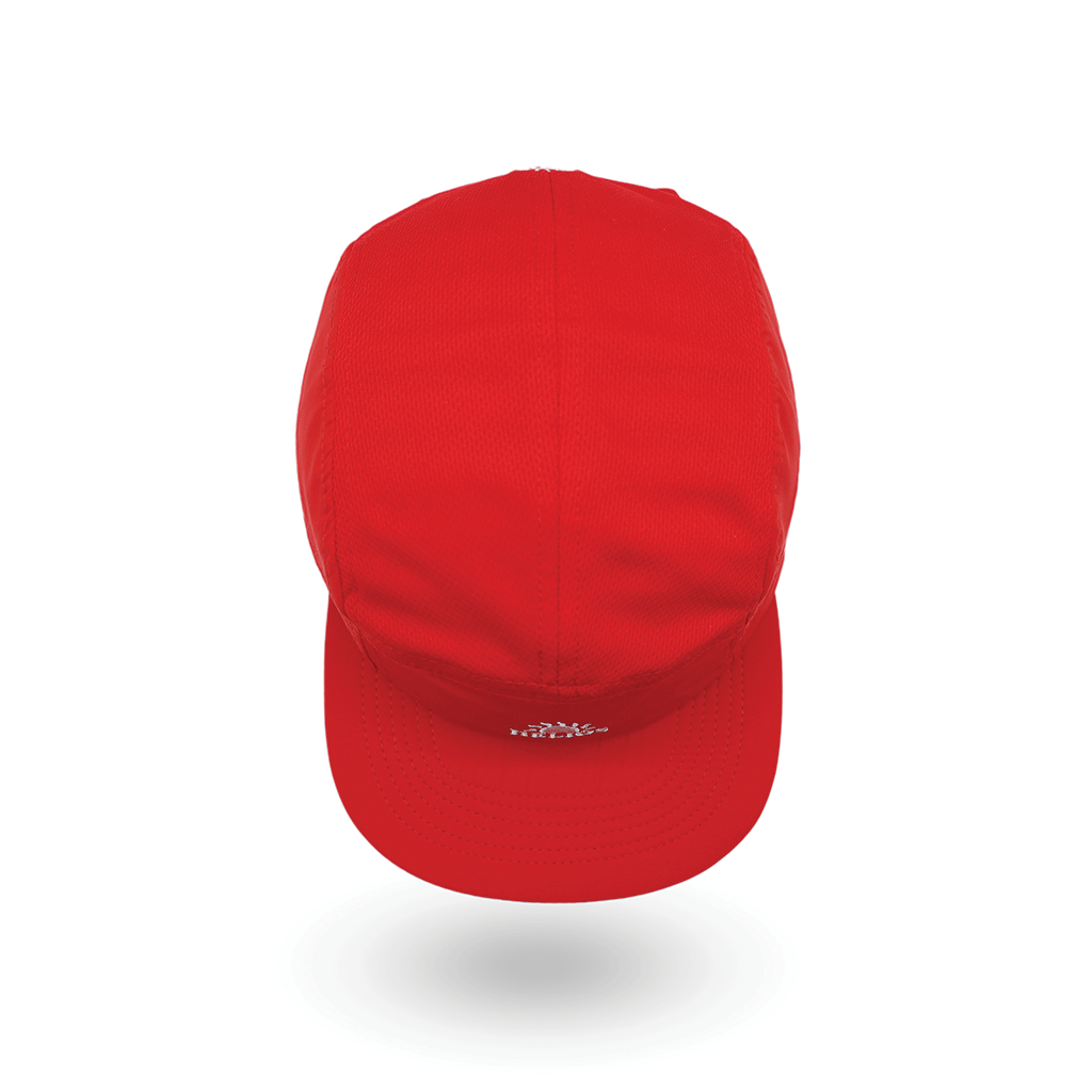 Helios Headwear Ultralight 7 Panel Soft Brim Cap - Red