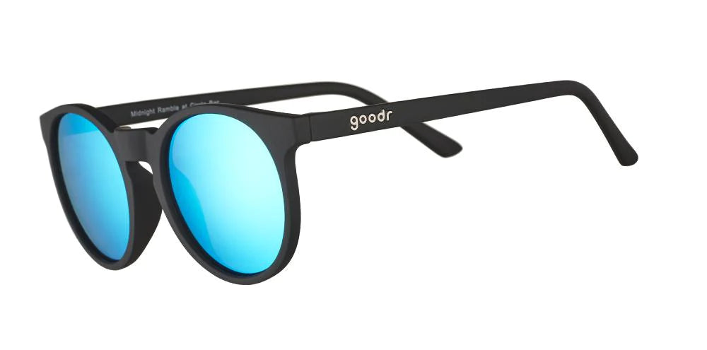 Goodr Circle G Active Sunglasses - Midnight Ramble at a Circle Bar