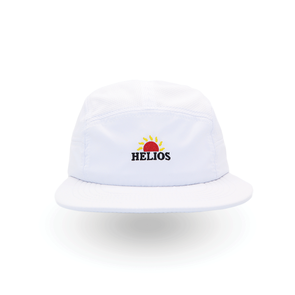 Helios Headwear Ultralight 7 Panel Soft Brim Cap - White