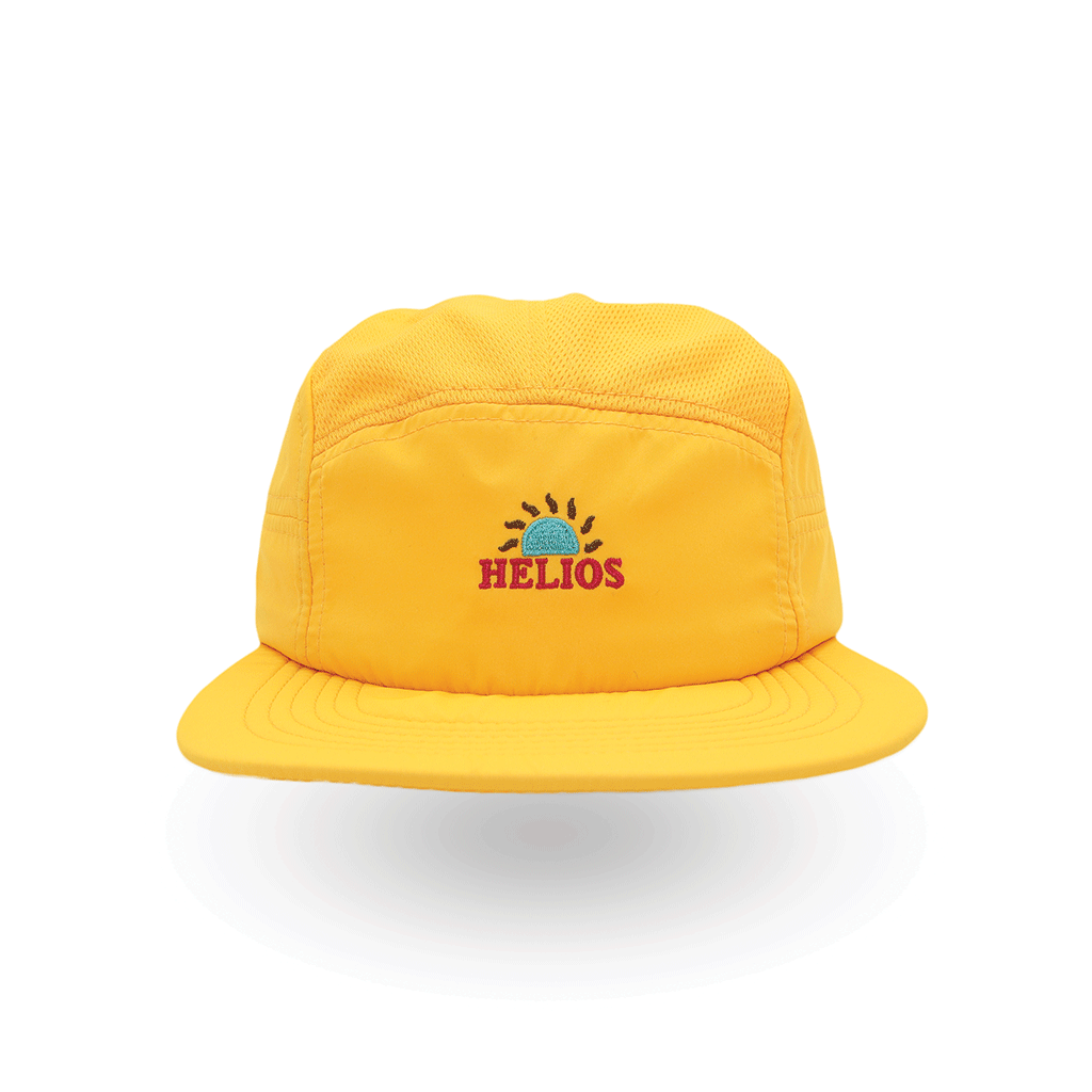 Helios Headwear Ultralight 7 Panel Soft Brim Cap - Yellow