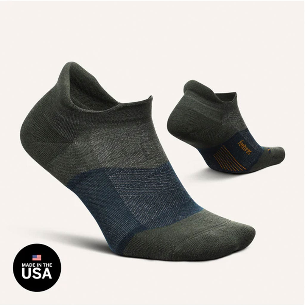 Feetures Merino 10 Ultra Light Cushion No-Show Tab Running Socks
