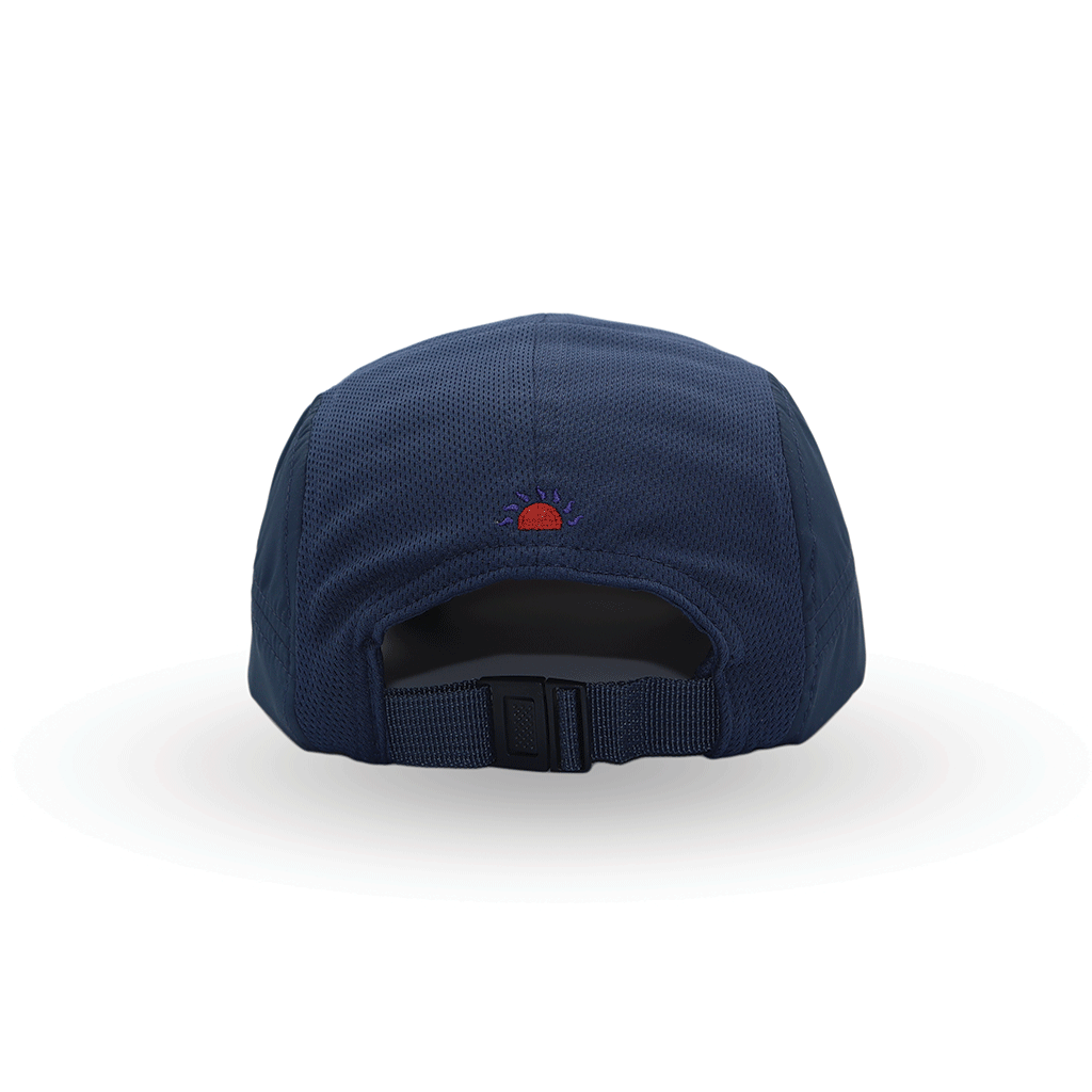 Helios Ultralight 7 Panel Firm Brim Running Cap - Navy