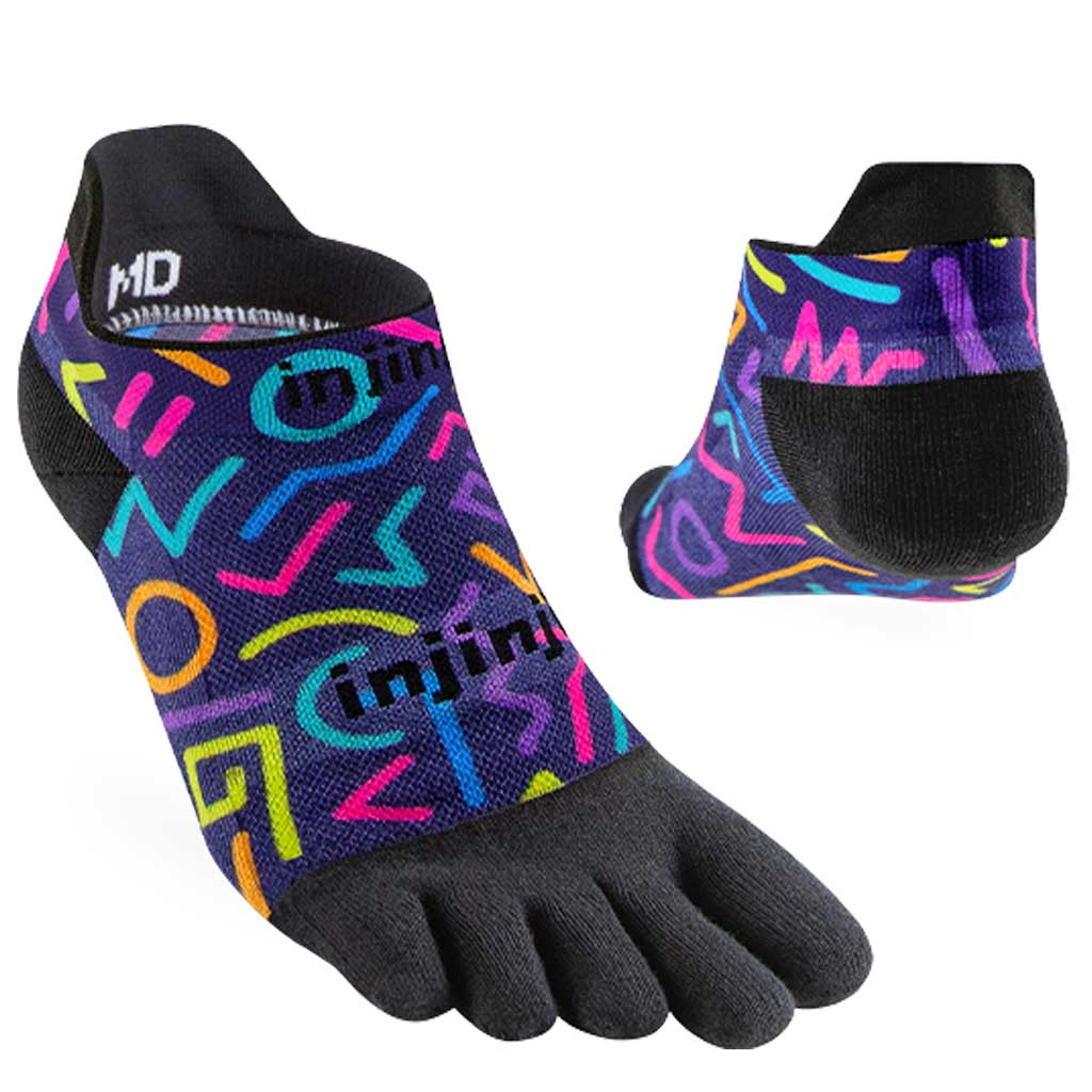 Injinji SPECTRUM RUN Lightweight No-Show Running Socks